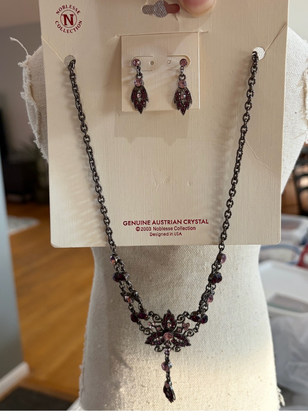 Noblesse Collection Australian Crystal necklace and earrings